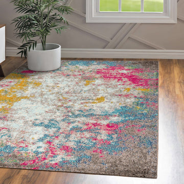 Contemporary Pop Modern Abstract Area Rug